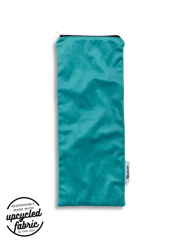 Original Wand Pouch in Turquoise Velour by Quiver.Love fits hitachi wand, wand vibrator or other adult toy