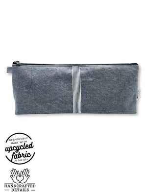 4090 - Wand Pouch | Denim & Ribbon, Iron - Quiver.Love